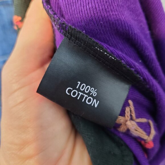 Y2K Patchwork Embroidered Daydream Jacket Hoodie Greater Good New Size Small - Picture 9 of 13